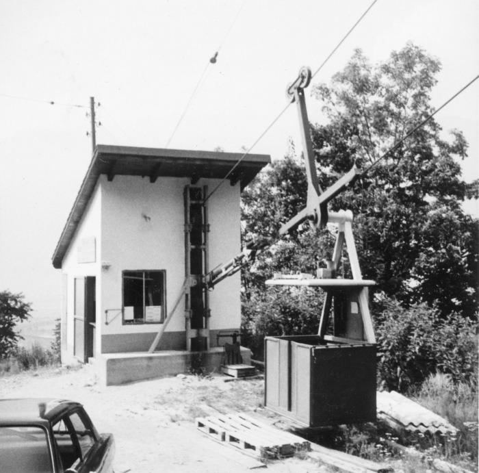stazione a valle, cabina, foto storica